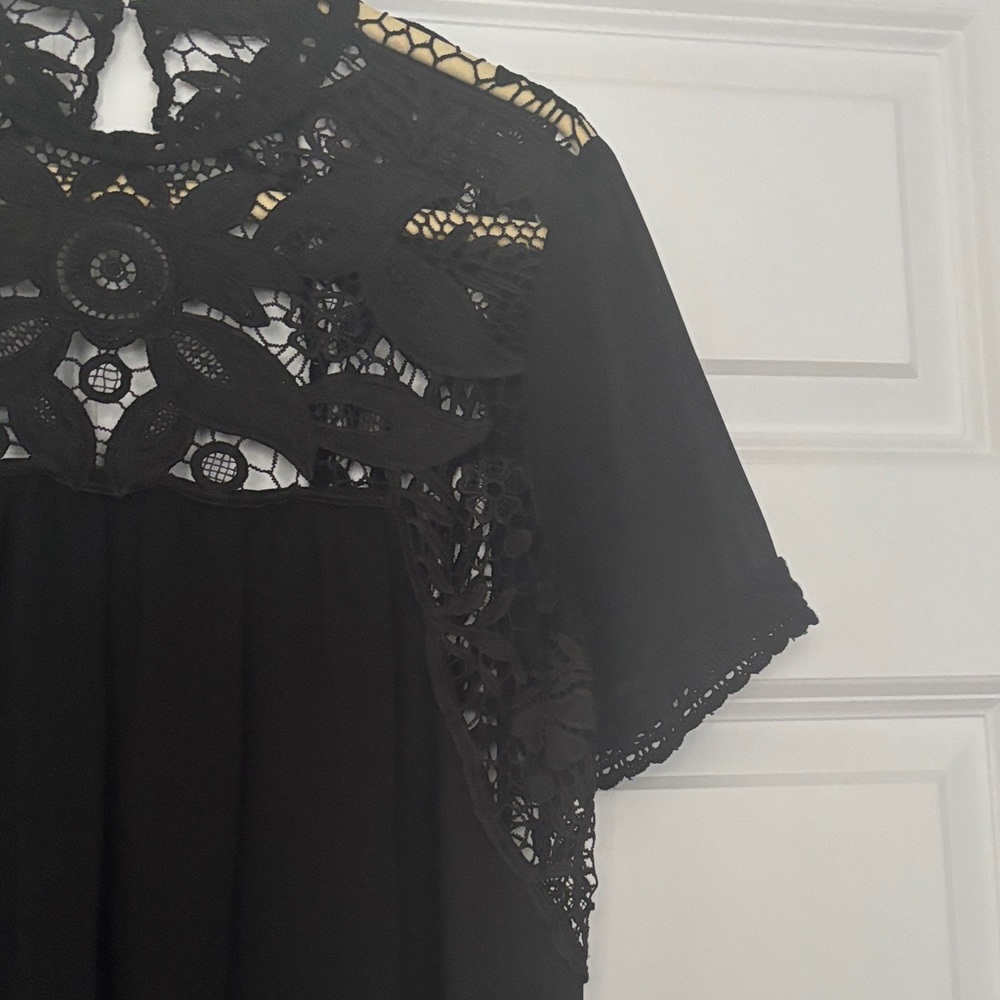 Entro Black Lace Mini Dress - Picture 4 of 7